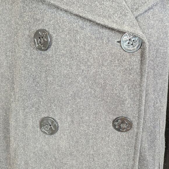 J. Percy Double Breasted Peacoat Gray Size 10 - Picture 14 of 16